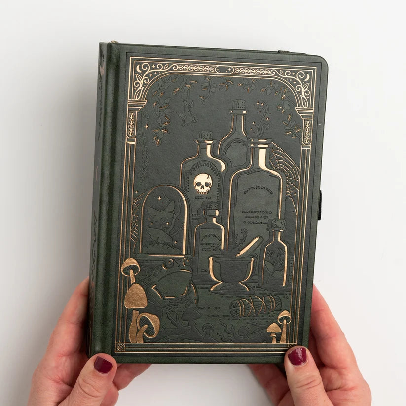 Dotted Notebook - Black dot grid - A5 - Apothecary Shelf