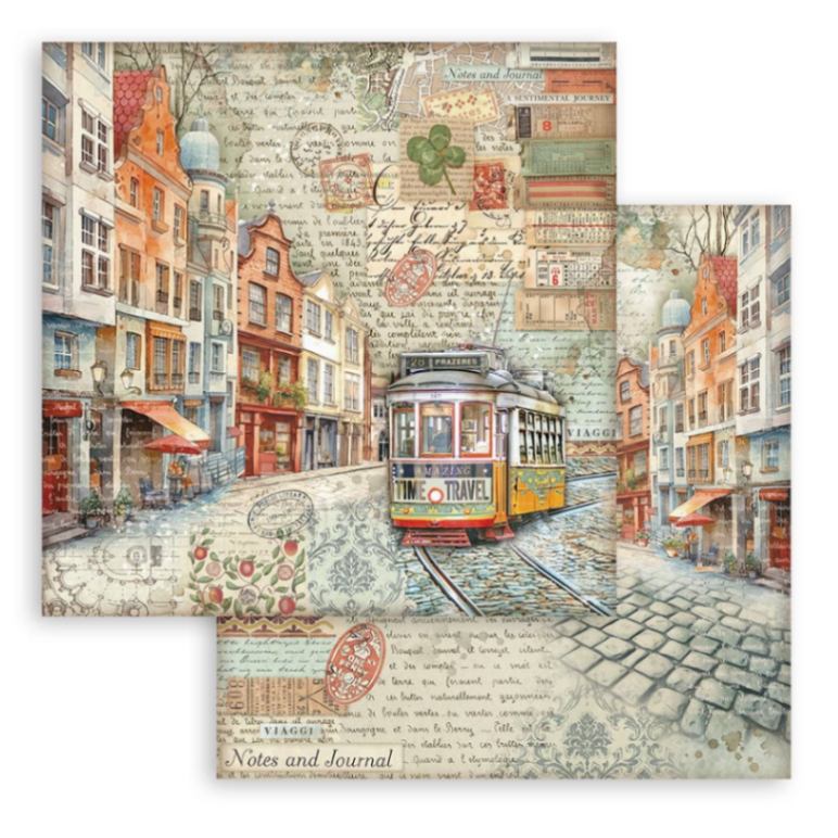 Scrapbooking Paper - Double-Sided - Art of Traveling