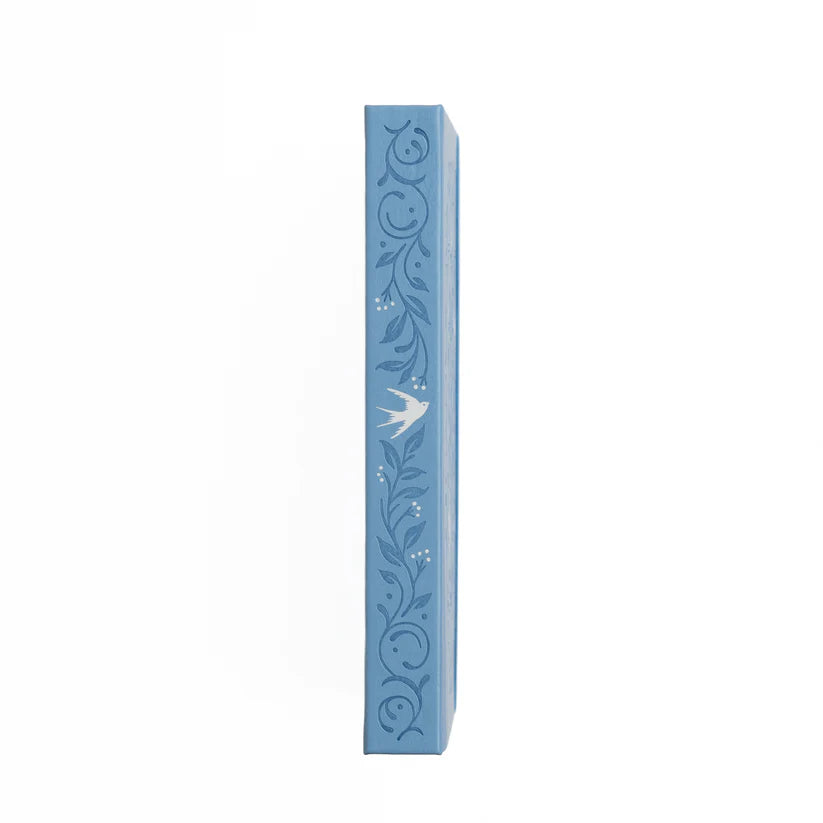 Dotted Notebook Songbird In Blue Slim
