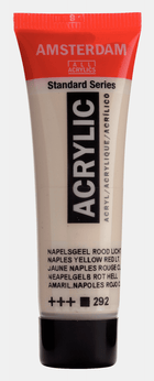 Liten tub med beige Amsterdam Akrylfärg 20 ml 292 - Naples Yellow Red Light från Royal Talens - Tidformera