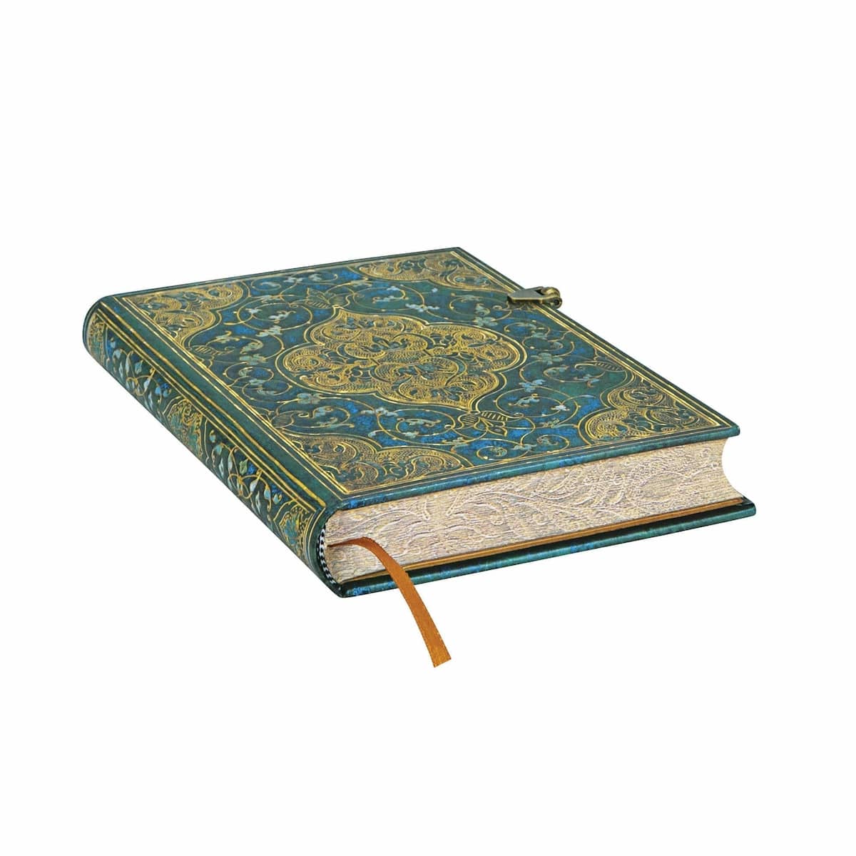 Anteckningsbok Turquoise Chronicles - Midi Linjerad Hård pärm Knäppe - 4 - Paperblanks - Tidformera
