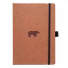 Anteckningsbok Wildlife Dotted A4 Brown Bear från Dingbats* - Brun anteckningsbokmed en björn på pärmen. Boken har svart gummiband för stängning samt pennhållare.
- Tidformera