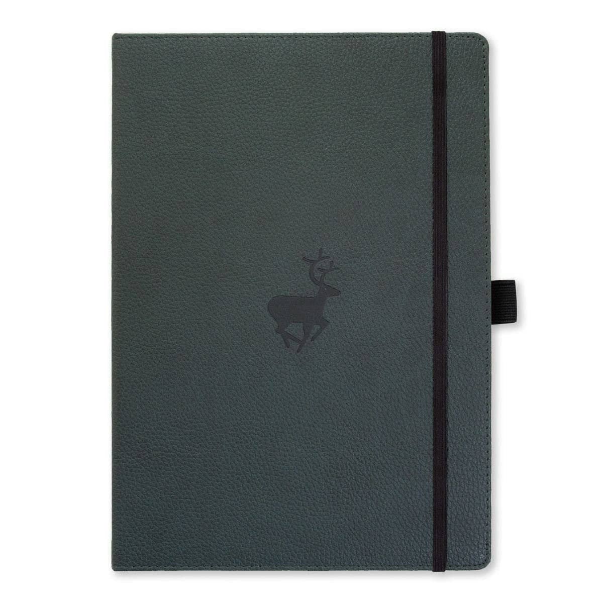 Anteckningsbok Wildlife Dotted A4 Green Deer frÄn Dingbats* - Grön anteckningsbok. Boken har svart gummiband för stÀngning samt pennhÄllare.
- Tidformera