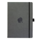 Anteckningsbok Wildlife Dotted A4 Grey Elephant från Dingbats* - Grå anteckningsbok. Boken har svart gummiband för stängning samt pennhållare.
- Tidformera