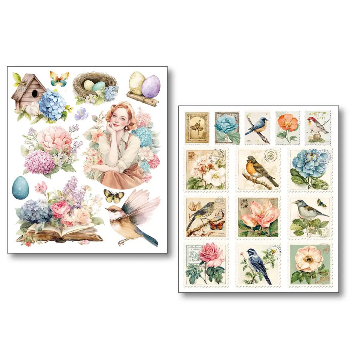 Art stickers 14 x 12 10 - pack - Daydreams - 4 - Ciao Bella - Tidformera