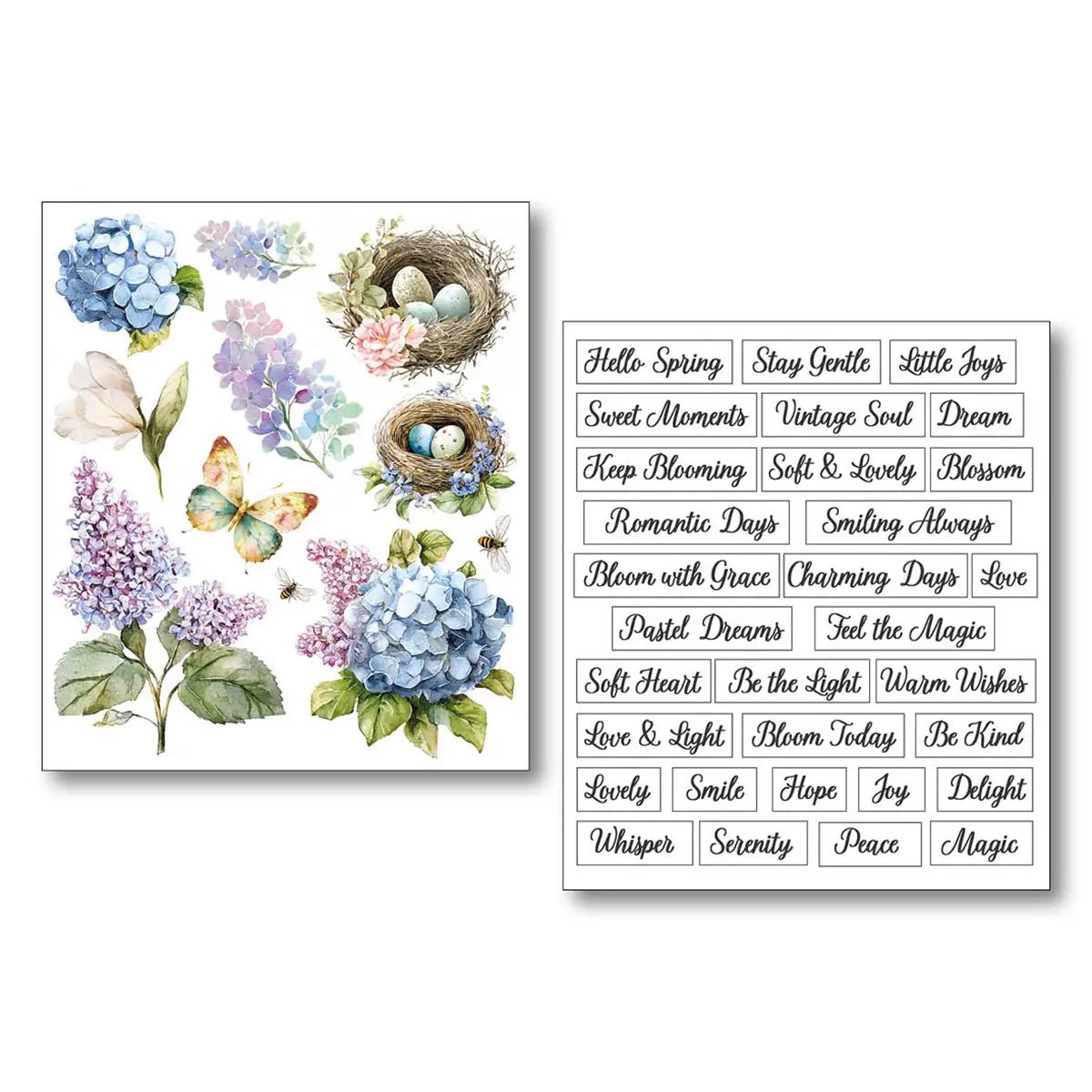 Art stickers 14 x 12 10 - pack - Daydreams - 5 - Ciao Bella - Tidformera