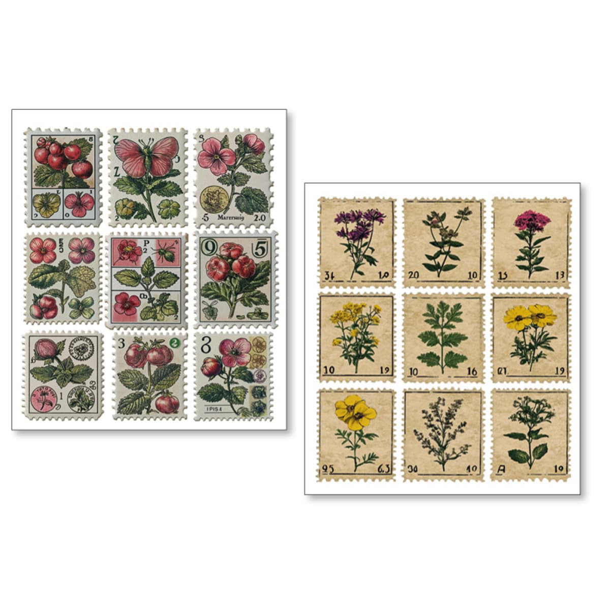 Art stickers 14 x 12 10 - pack - Faraway mail - 6 - Ciao Bella - Tidformera