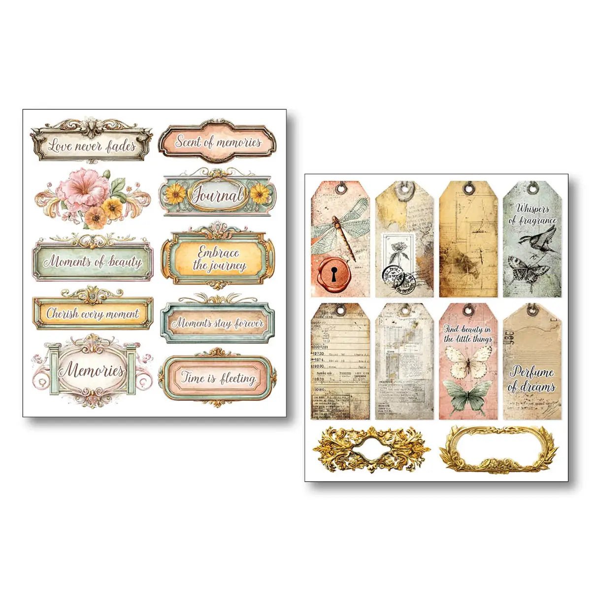 Art stickers 14 x 12 10 - pack - Reminder - 5 - Ciao Bella - Tidformera