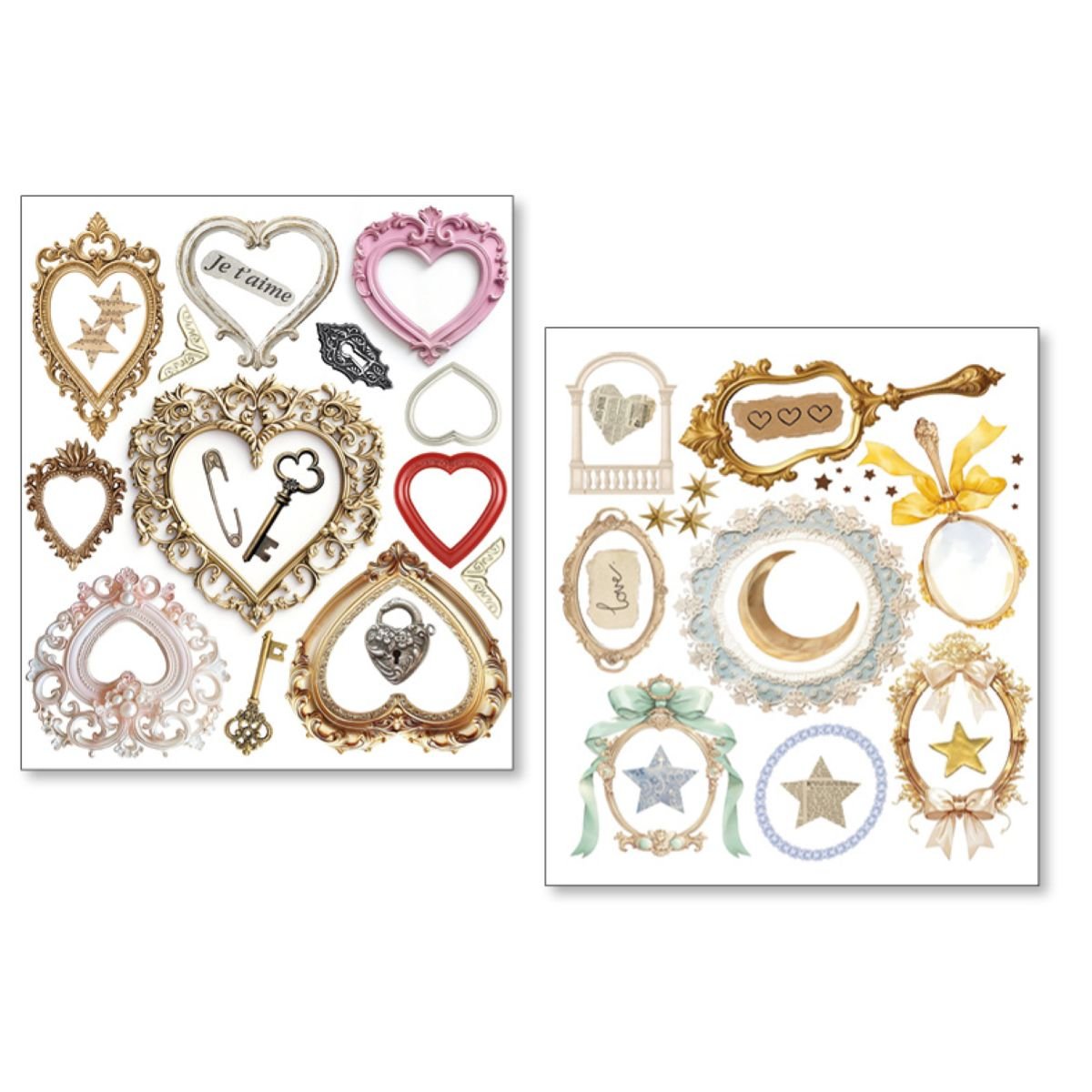 Art stickers 14 x 12 10 - pack - Whisper frames - 3 - Ciao Bella - Tidformera