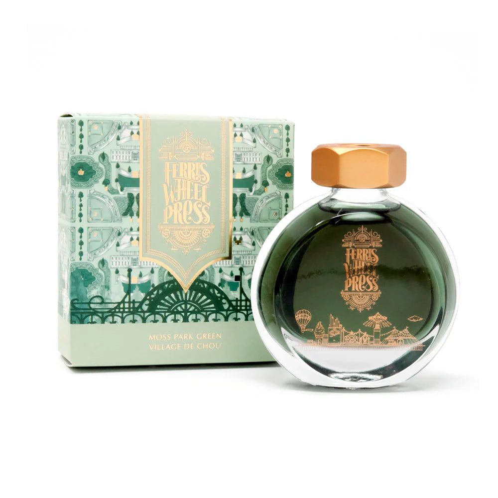 Bläckflaska 38 ml - Moss Park Green - 1 - Ferris Wheel Press - Tidformera