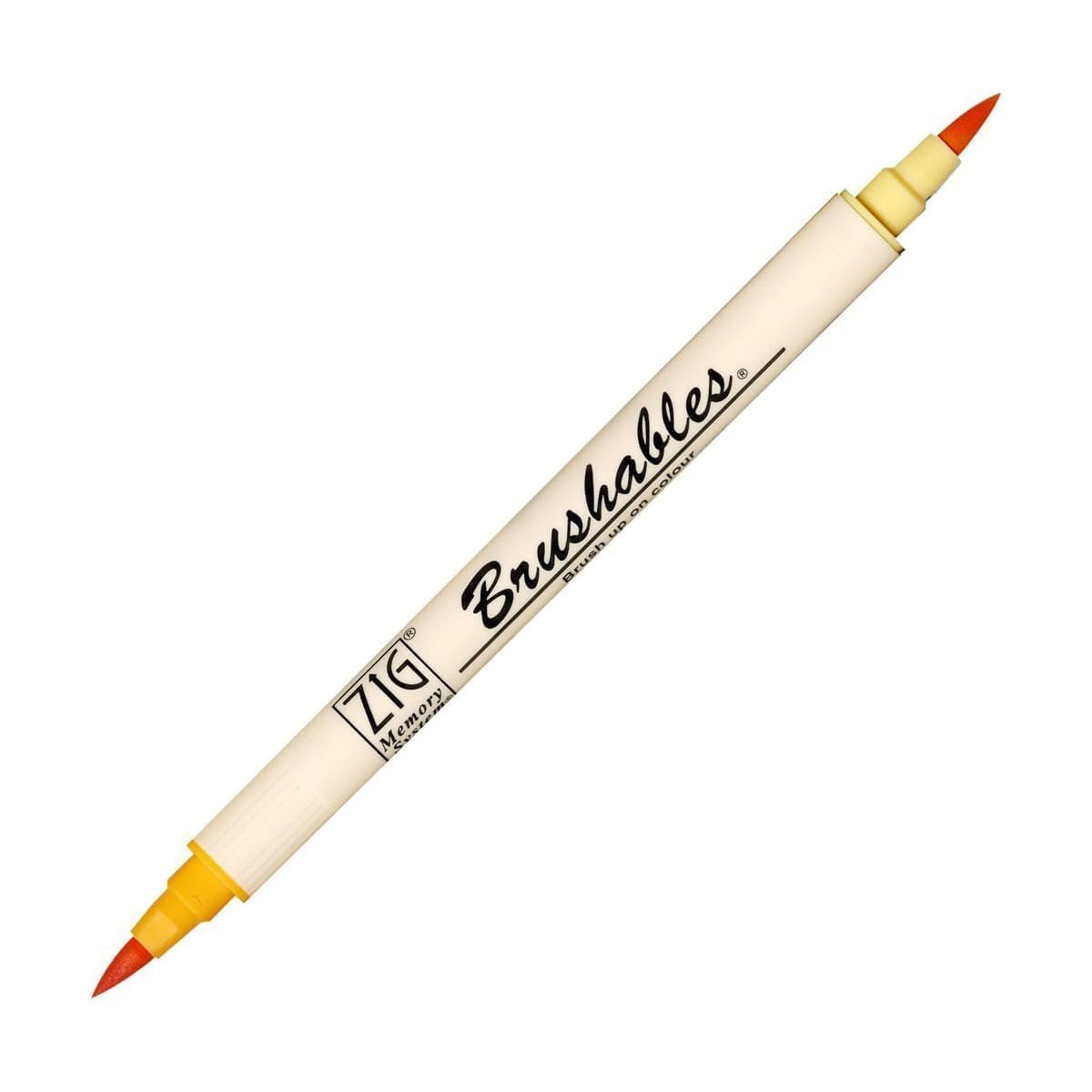 Brushables Brush pen 4 - pack - Yellow - 3 - ZIG Kuretake - Tidformera