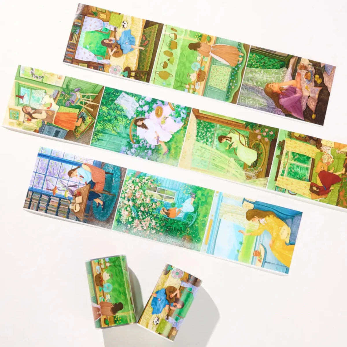 Clear Tape - Garden Daydreams - 73 mm - 2 - Washi Tape Shop - Tidformera