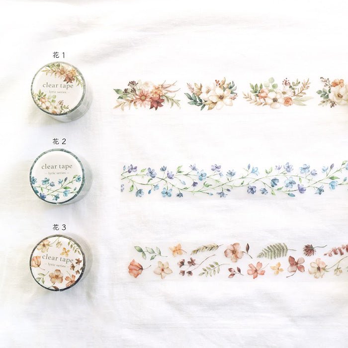 Clear tape Lyric Flower 1 - 2 - Mind Wave - Tidformera