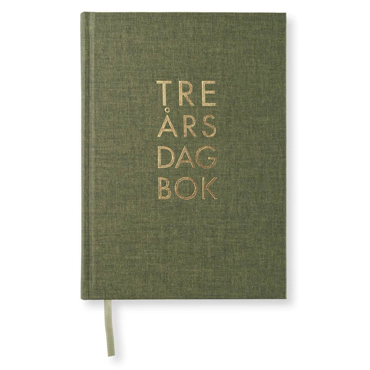 Dagböcker Paperstyle - Khaki Green 3 - år från Paperstyle - Grön dagbok - Tidformera