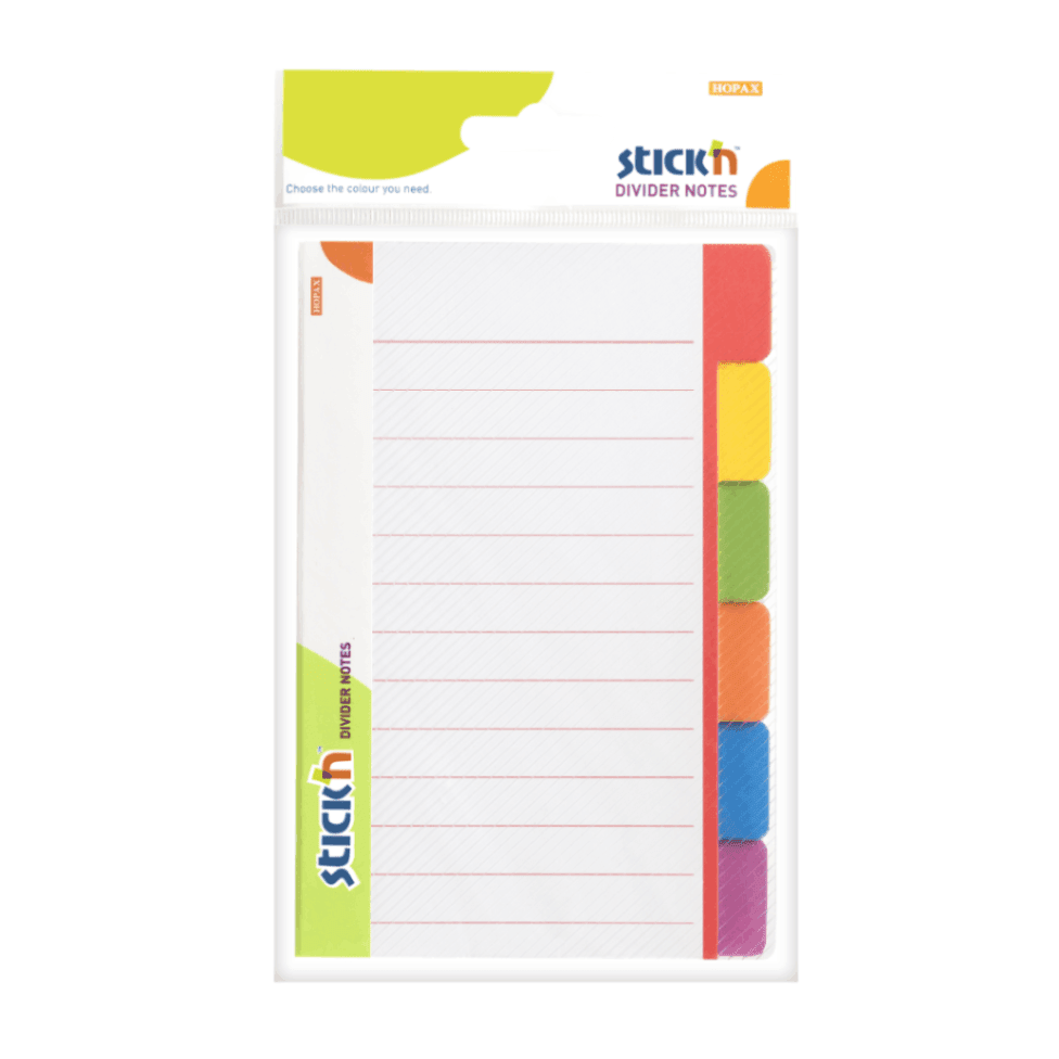Divider notes Indexflik - Vit - 1 - Stick'n - Tidformera