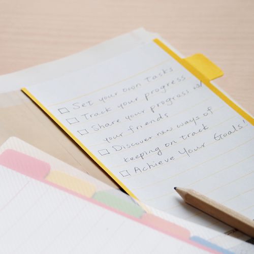 Divider notes Indexflik - Vit - 4 - Stick'n - Tidformera