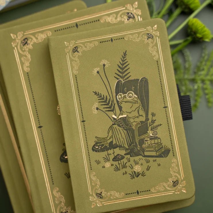 Dotted Notebook - A5 - Literary Frog - 7 - Archer & Olive - Tidformera
