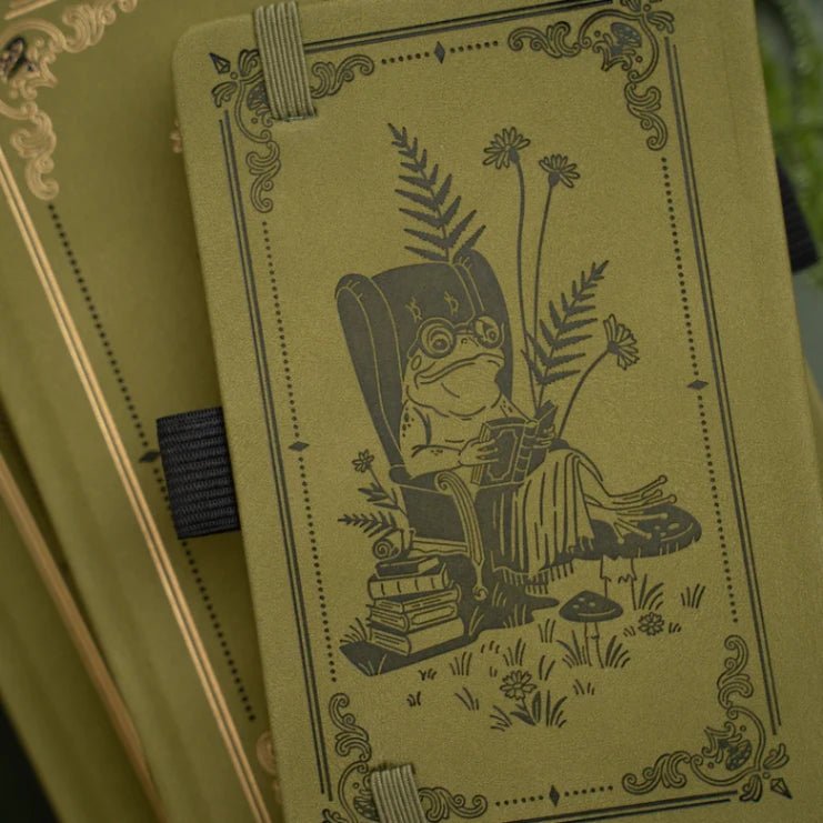 Dotted Notebook - A5 - Literary Frog - 6 - Archer & Olive - Tidformera