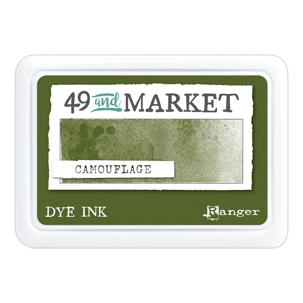 Dye Ink - Ranger - Camouflage - 1 - 49 and Market - Tidformera