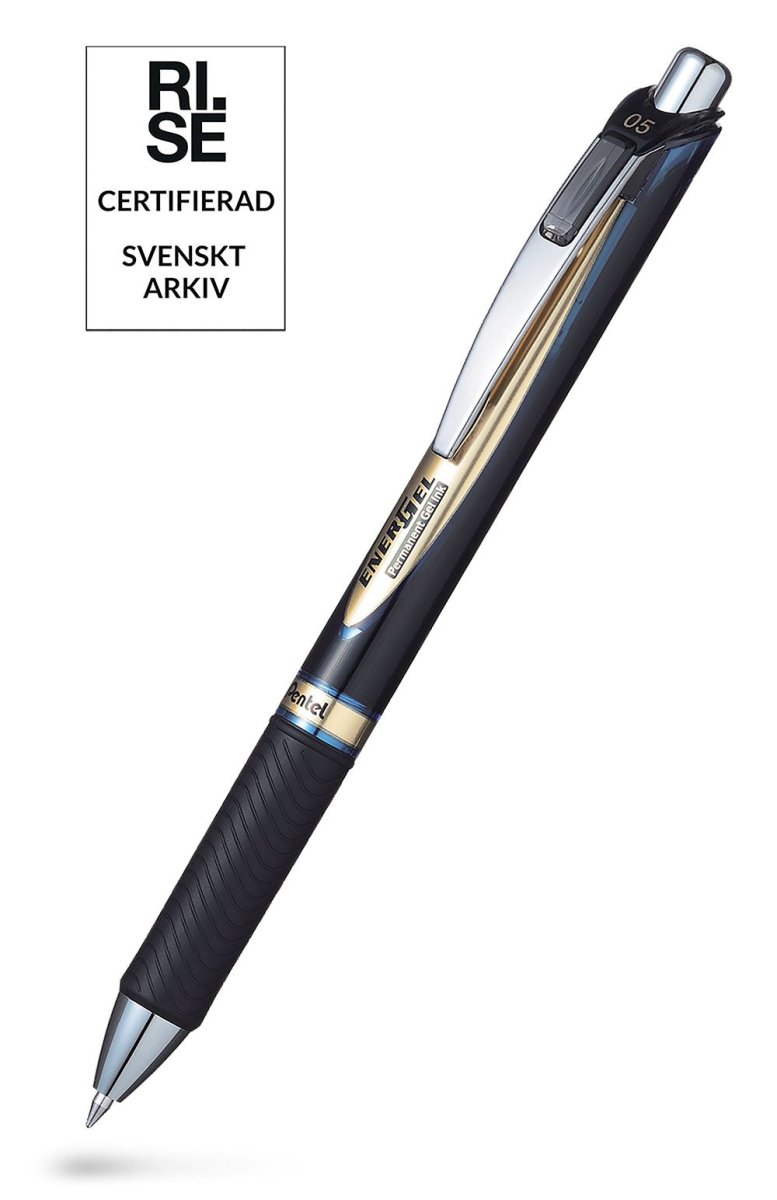 EnerGel 0,5 Needlepoint - Permanent - Blue - 1 - Pentel - Tidformera