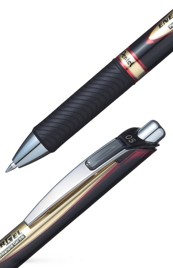 EnerGel 0,5 Needlepoint - Permanent - Red - 2 - Pentel - Tidformera