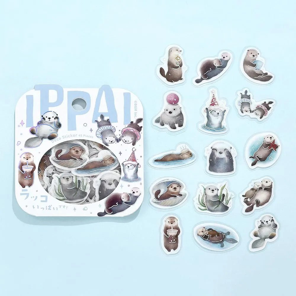 Flake stickers - Ippai - Full of sea otters! - 3 - BGM - Tidformera