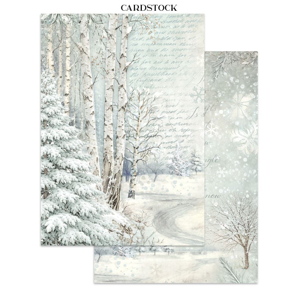 Focus points - Junk Journal - White Christmas - 6 - Stamperia - Tidformera