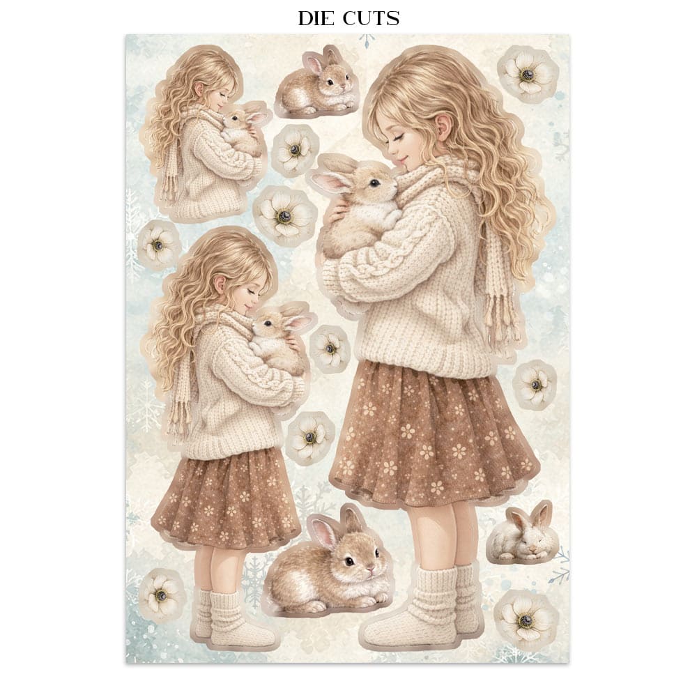 Focus points - Junk Journal - White Christmas - 14 - Stamperia - Tidformera