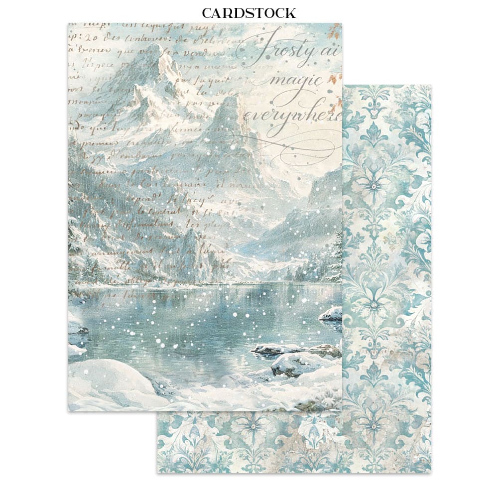 Focus points - Junk Journal - White Christmas - 2 - Stamperia - Tidformera