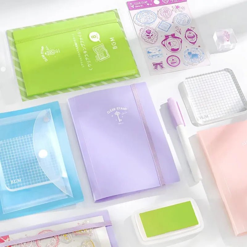 Förvaringsmapp BGM Clear stamps - Melon - 4 - BGM - Tidformera