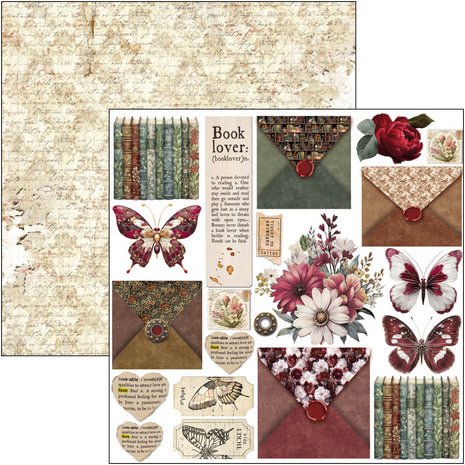 Fussy Cut Pad 24 - pack - Book Lovers - 4 - Ciao Bella - Tidformera