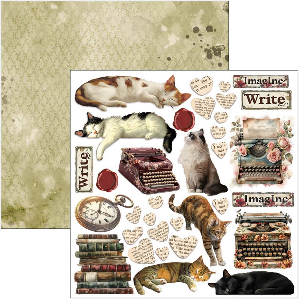 Fussy Cut Pad 24 - pack - Book Lovers - 2 - Ciao Bella - Tidformera