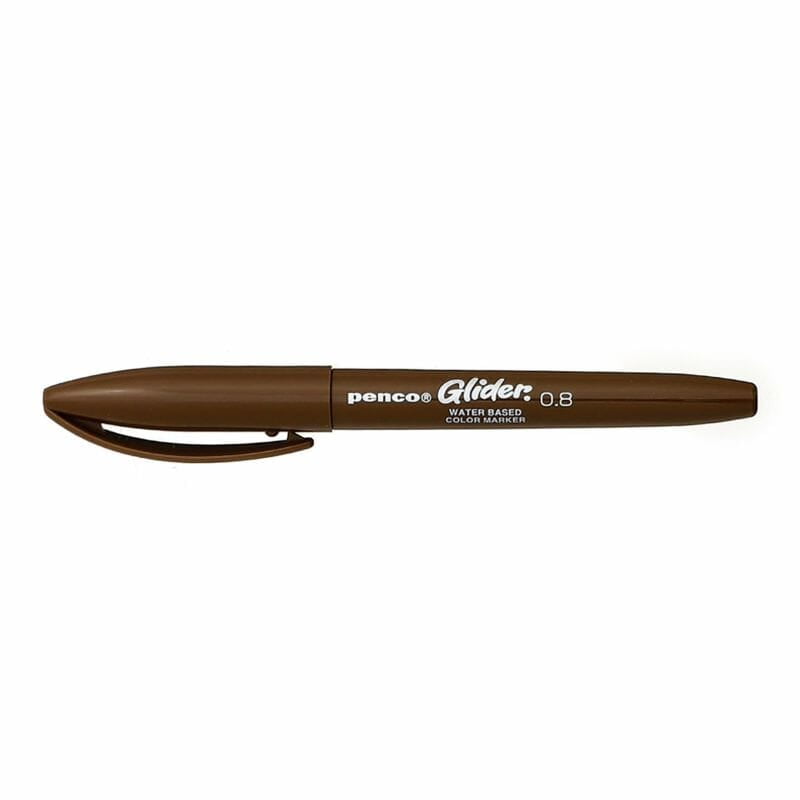 Glider Color Pen - Brown - 1 - Penco - Tidformera