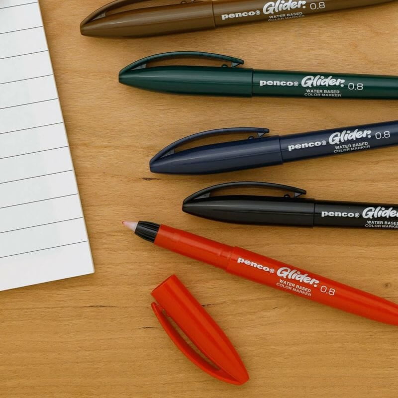 Glider Color Pen - Brown - 7 - Penco - Tidformera