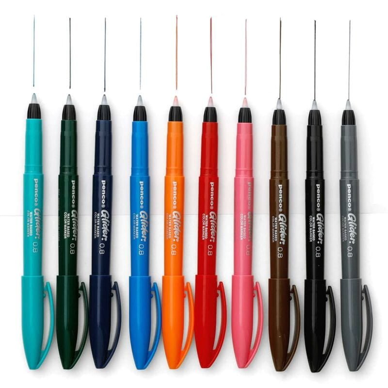 Glider Color Pen - Dark Green - 2 - Penco - Tidformera