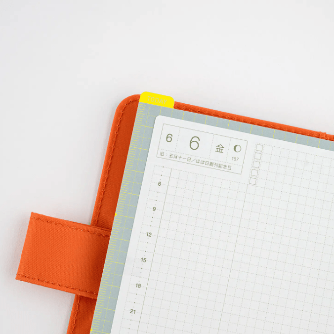 Hobonichi Pencil Board for Weeks (Ice Gray x Yellow) - 2027 - 3 - Hobonichi Techo - Tidformera