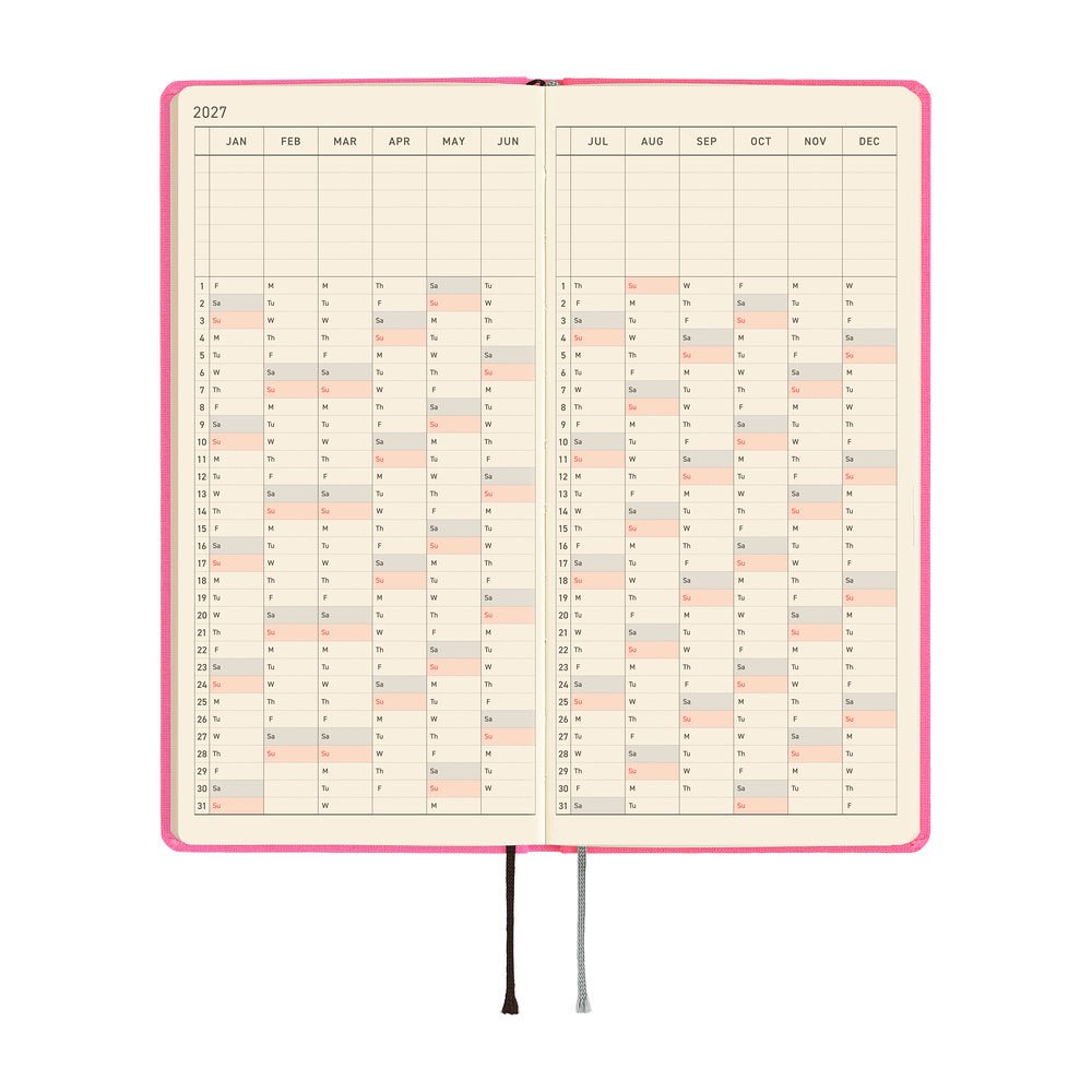Hobonichi - Weeks MEGA Colors: Pink Sapphire - 2027 - 5 - Hobonichi Techo - Tidformera