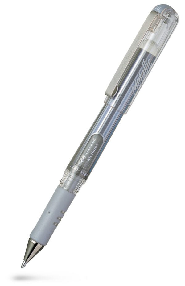 Hybrid Gel grip DX Rollerballpenna - Silver - 1 - Pentel - Tidformera