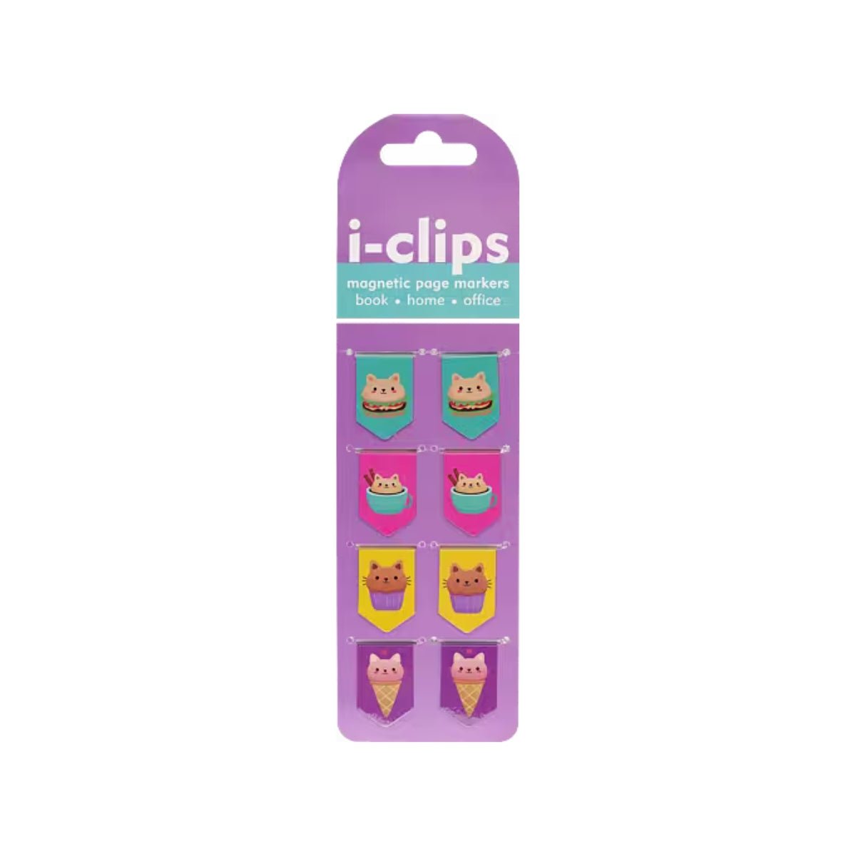 i - clips Magnetiska bokmärken - Kawaii Cats - 1 - Peter Pauper Press - Tidformera