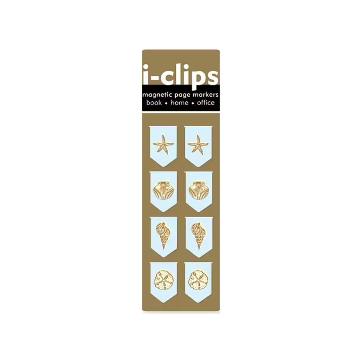 i - clips Magnetiska bokmärken - Seashells - 1 - Peter Pauper Press - Tidformera