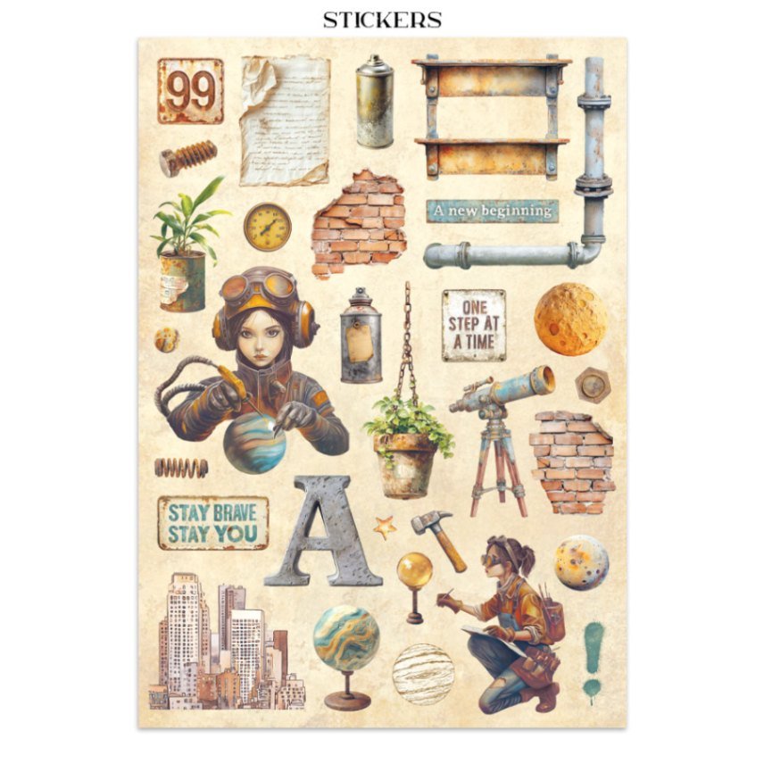 Junk Journal - A New Beginning - 15 - Stamperia - Tidformera