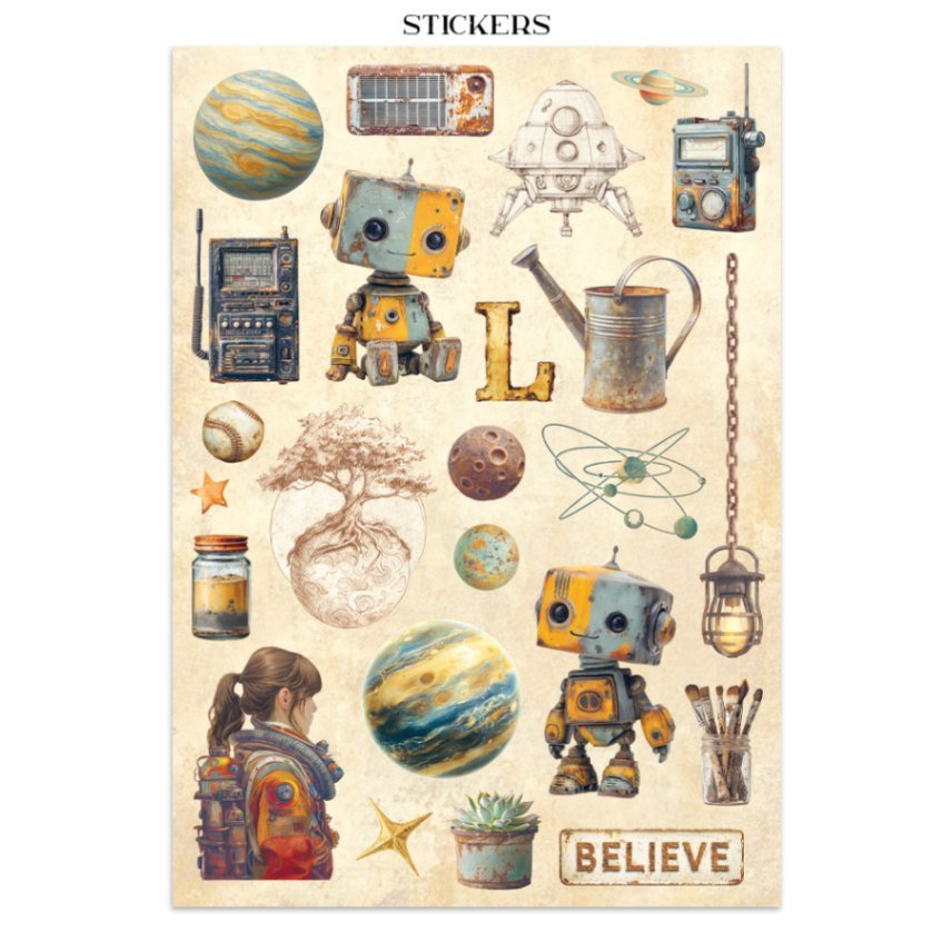 Junk Journal - A New Beginning - 11 - Stamperia - Tidformera