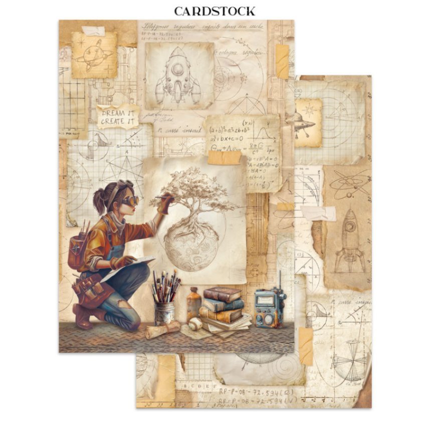 Junk Journal - A New Beginning - 17 - Stamperia - Tidformera