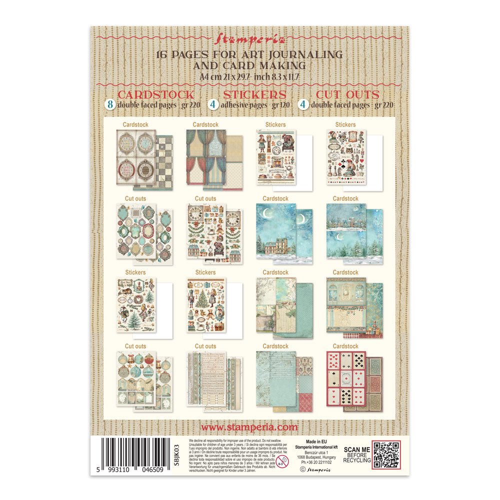 Junk Journal - Alice in Christmas - 13 - Stamperia - Tidformera
