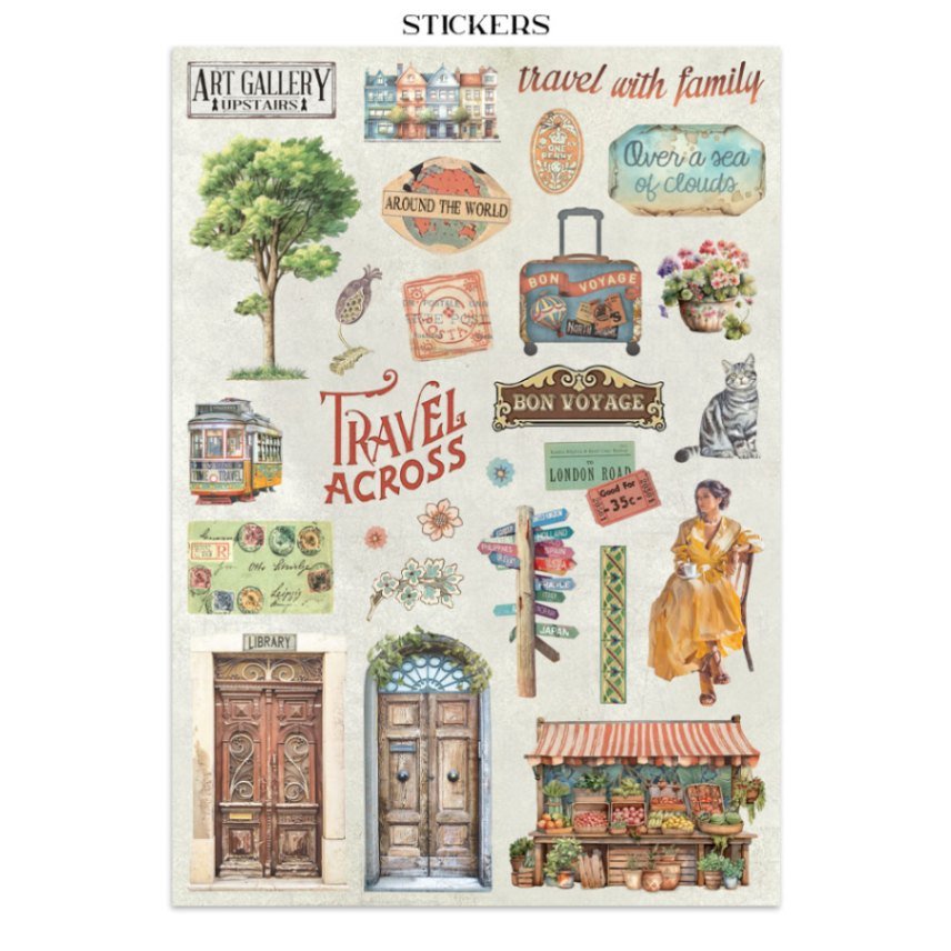 Junk Journal - Art of Travelling - 22 - Stamperia - Tidformera