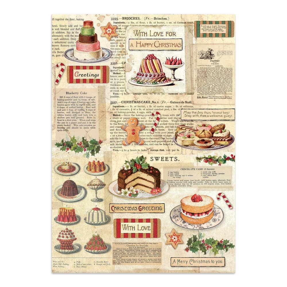 Junk Journal - Classic Christmas - 2 - Stamperia - Tidformera