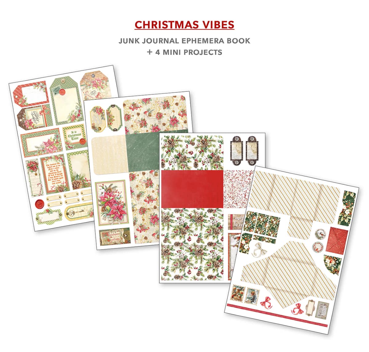 Junk Journal & Ephemera book - Christmas Vibes - 6 - Ciao Bella - Tidformera