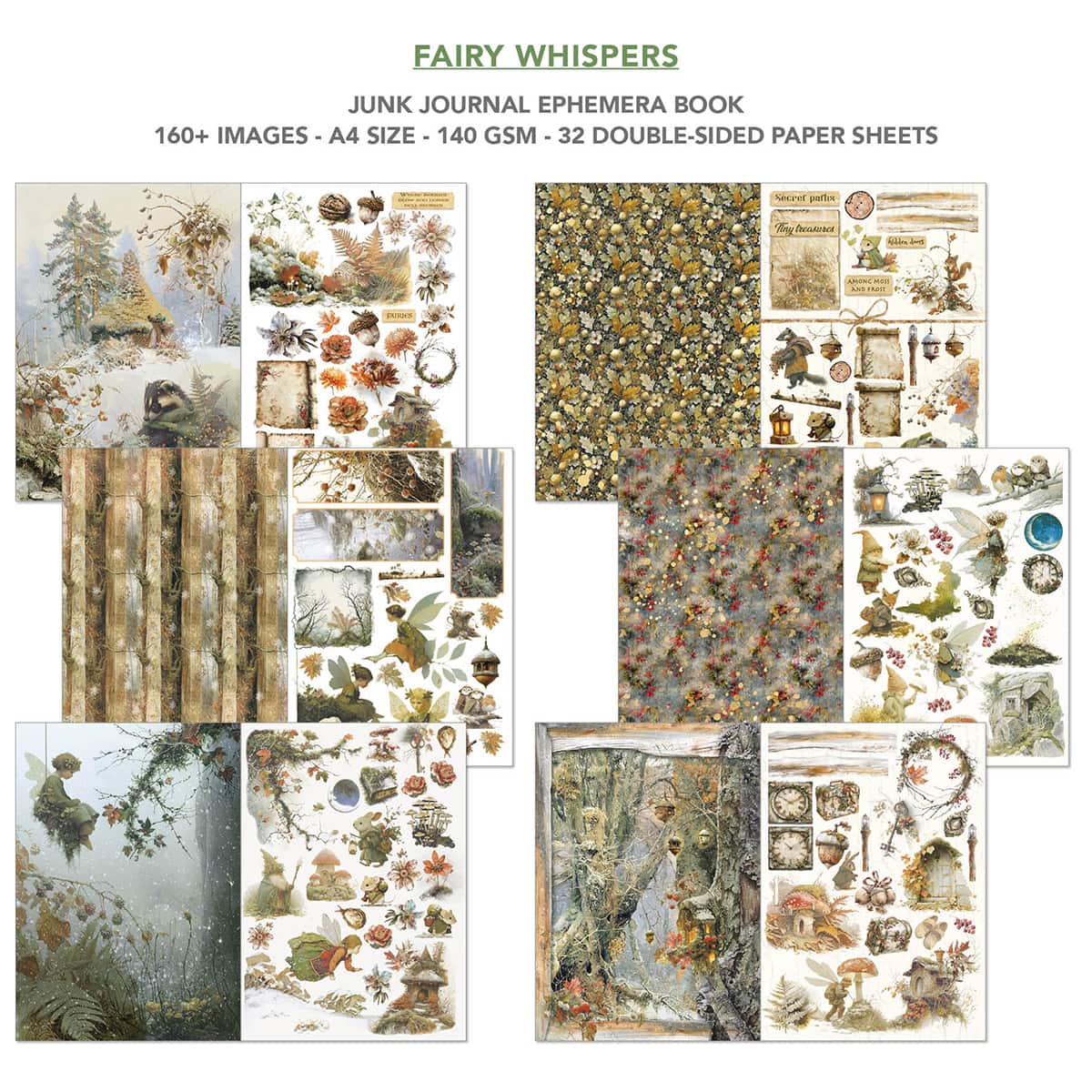 Junk Journal & Ephemera book - Fairy Whispers - 3 - Ciao Bella - Tidformera