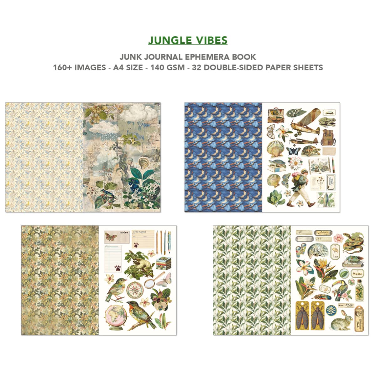 Junk Journal & Ephemera book - Jungle Vibes - 4 - Ciao Bella - Tidformera