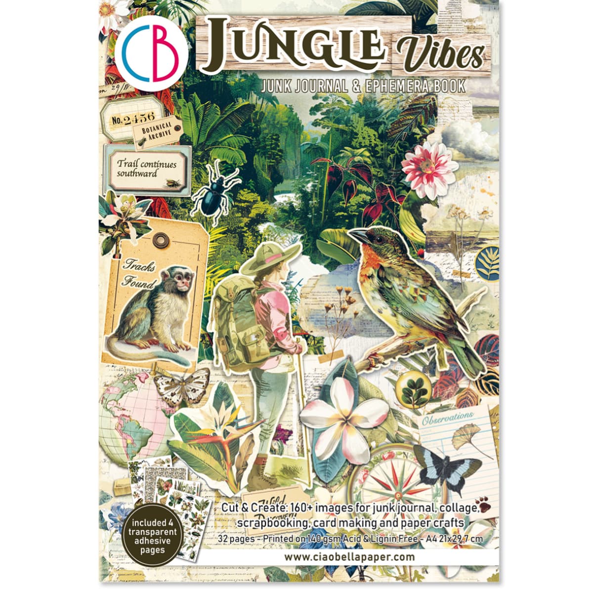 Junk Journal & Ephemera book - Jungle Vibes - 1 - Ciao Bella - Tidformera